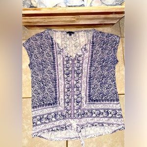 LUCKY BRAND Women’s SleevelessStretchableFabric FlowerPatternLightTop/Shirt XS